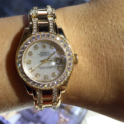 womens rolex diamond watch